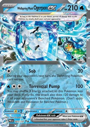 Image of Wellspring Mask Ogerpon ex (027/131) [Scarlet & Violet: Prismatic Evolutions]