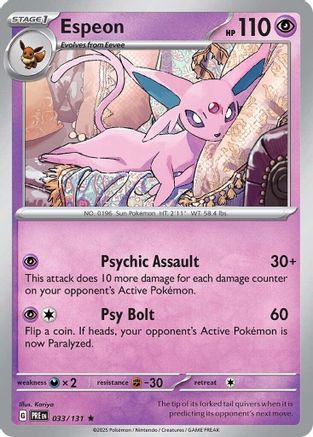 Image of Espeon (033/131) [Scarlet & Violet: Prismatic Evolutions]