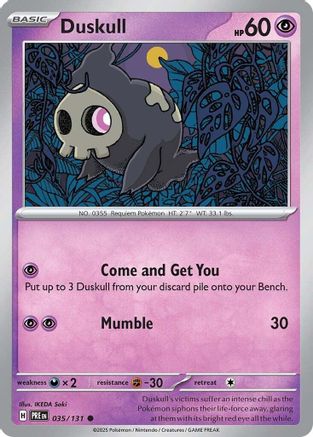 Image of Duskull (035/131) [Scarlet & Violet: Prismatic Evolutions]