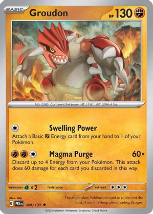 Image of Groudon (049/131) [Scarlet & Violet: Prismatic Evolutions]