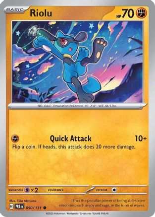 Image of Riolu (050/131) [Scarlet & Violet: Prismatic Evolutions]
