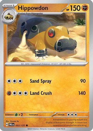 Image of Hippowdon (053/131) [Scarlet & Violet: Prismatic Evolutions]