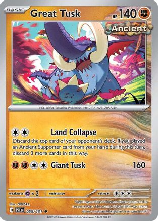 Image of Great Tusk (055/131) [Scarlet & Violet: Prismatic Evolutions]