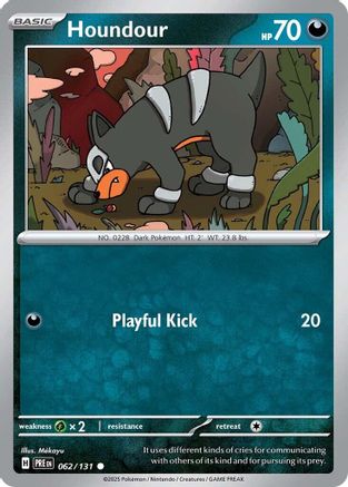 Image of Houndour (062/131) [Scarlet & Violet: Prismatic Evolutions]