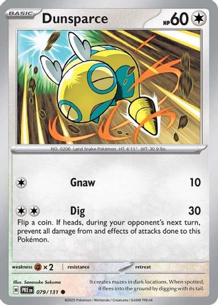 Image of Dunsparce (079/131) [Scarlet & Violet: Prismatic Evolutions]
