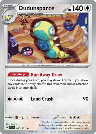 Image of Dudunsparce (080/131) [Scarlet & Violet: Prismatic Evolutions]