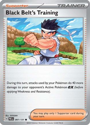 Image of Black Belt's Training (097/131) [Scarlet & Violet: Prismatic Evolutions]