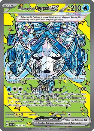 Image of Wellspring Mask Ogerpon ex (152/131) [Scarlet & Violet: Prismatic Evolutions]
