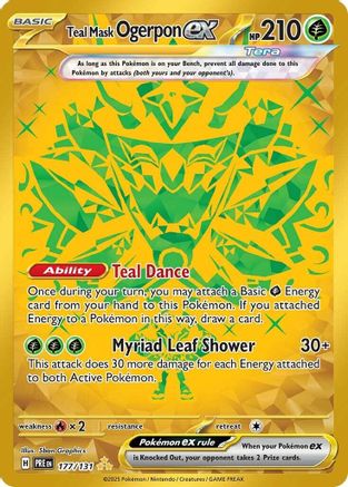 Image of Teal Mask Ogerpon ex (177/131) [Scarlet & Violet: Prismatic Evolutions]