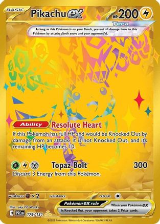 Image of Pikachu ex (179/131) [Scarlet & Violet: Prismatic Evolutions]