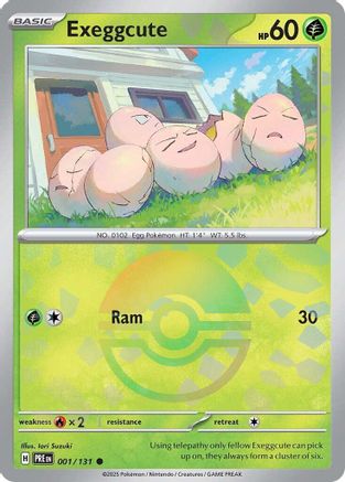 Image of Exeggcute (001/131) (Poke Ball Pattern) [Scarlet & Violet: Prismatic Evolutions]