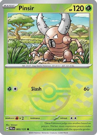 Image of Pinsir (003/131) (Poke Ball Pattern) [Scarlet & Violet: Prismatic Evolutions]