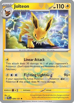 Image of Jolteon (029/131) (Poke Ball Pattern) [Scarlet & Violet: Prismatic Evolutions]