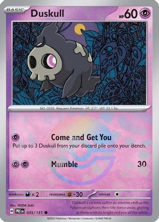 Image of Duskull (035/131) (Poke Ball Pattern) [Scarlet & Violet: Prismatic Evolutions]
