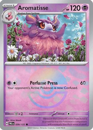 Image of Aromatisse (039/131) (Poke Ball Pattern) [Scarlet & Violet: Prismatic Evolutions]