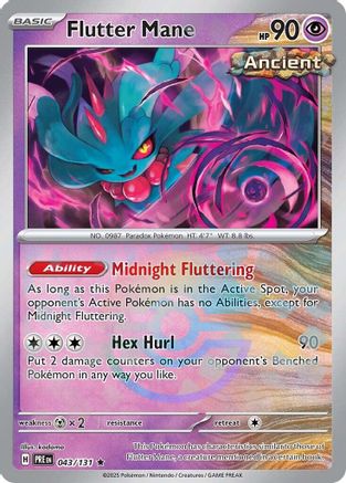 Image of Flutter Mane (043/131) (Poke Ball Pattern) [Scarlet & Violet: Prismatic Evolutions]