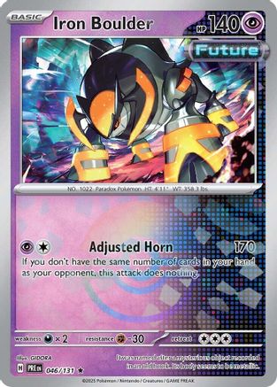 Image of Iron Boulder (046/131) (Poke Ball Pattern) [Scarlet & Violet: Prismatic Evolutions]