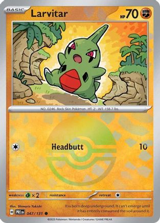 Image of Larvitar (047/131) (Poke Ball Pattern) [Scarlet & Violet: Prismatic Evolutions]