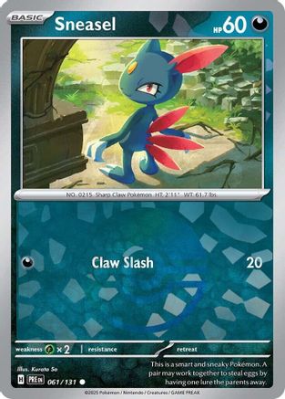 Image of Sneasel (061/131) (Poke Ball Pattern) [Scarlet & Violet: Prismatic Evolutions]
