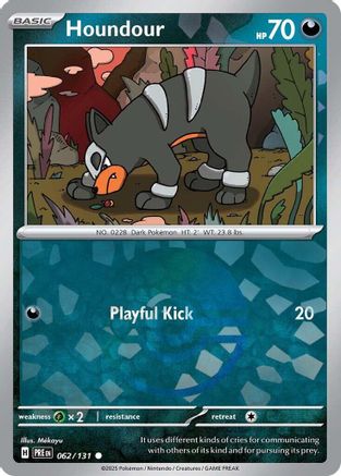 Image of Houndour (062/131) (Poke Ball Pattern) [Scarlet & Violet: Prismatic Evolutions]