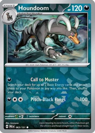 Image of Houndoom (063/131) (Poke Ball Pattern) [Scarlet & Violet: Prismatic Evolutions]