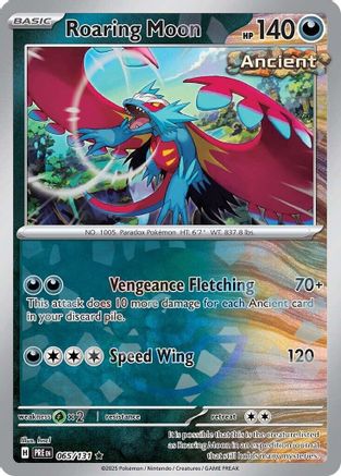 Image of Roaring Moon (065/131) (Poke Ball Pattern) [Scarlet & Violet: Prismatic Evolutions]