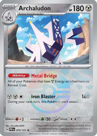 Image of Archaludon (070/131) (Poke Ball Pattern) [Scarlet & Violet: Prismatic Evolutions]