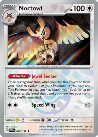 Image of Noctowl (078/131) (Poke Ball Pattern) [Scarlet & Violet: Prismatic Evolutions]