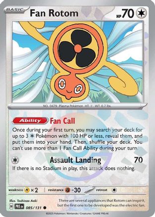 Image of Fan Rotom (085/131) (Poke Ball Pattern) [Scarlet & Violet: Prismatic Evolutions]