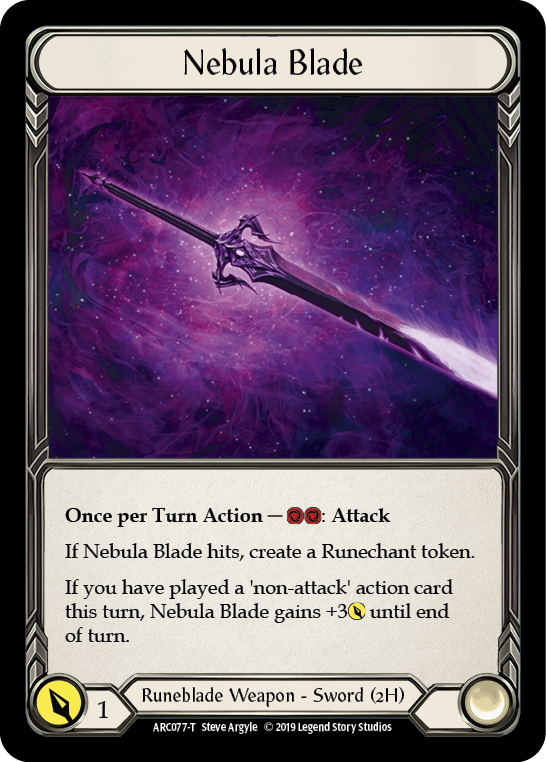 Image of Runechant // Nebula Blade [ARC112-T // ARC077-T] (Arcane Rising)  1st Edition Normal