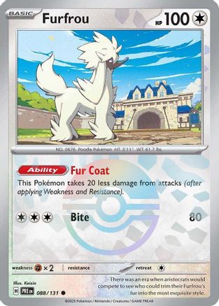 Image of Furfrou (088/131) (Poke Ball Pattern) [Scarlet & Violet: Prismatic Evolutions]