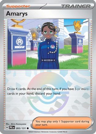 Image of Amarys (093/131) (Poke Ball Pattern) [Scarlet & Violet: Prismatic Evolutions]