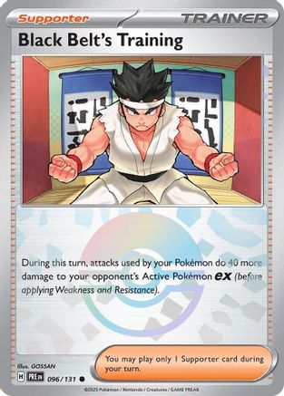 Image of Black Belt's Training (096/131) (Poke Ball Pattern) [Scarlet & Violet: Prismatic Evolutions]