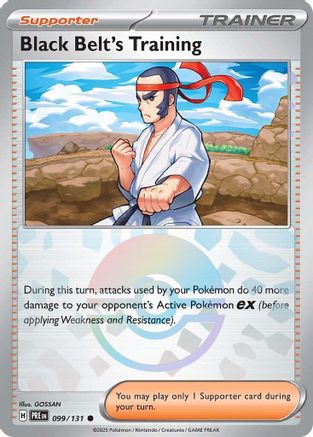 Image of Black Belt's Training (099/131) (Poke Ball Pattern) [Scarlet & Violet: Prismatic Evolutions]