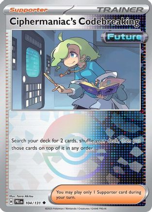 Image of Ciphermaniac's Codebreaking (104/131) (Poke Ball Pattern) [Scarlet & Violet: Prismatic Evolutions]