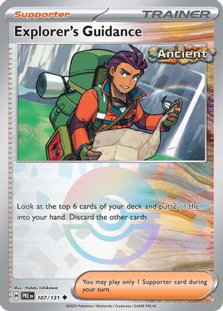 Image of Explorer's Guidance (107/131) (Poke Ball Pattern) [Scarlet & Violet: Prismatic Evolutions]