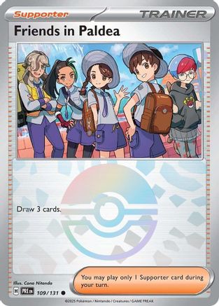 Image of Friends in Paldea (109/131) (Poke Ball Pattern) [Scarlet & Violet: Prismatic Evolutions]