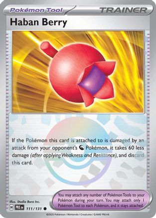 Image of Haban Berry (111/131) (Poke Ball Pattern) [Scarlet & Violet: Prismatic Evolutions]