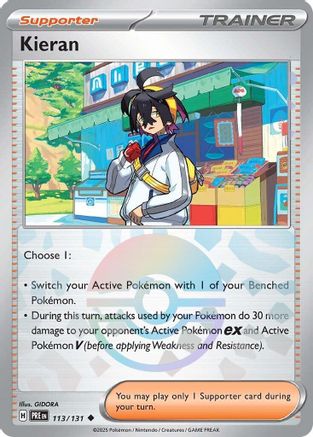 Image of Kieran (113/131) (Poke Ball Pattern) [Scarlet & Violet: Prismatic Evolutions]