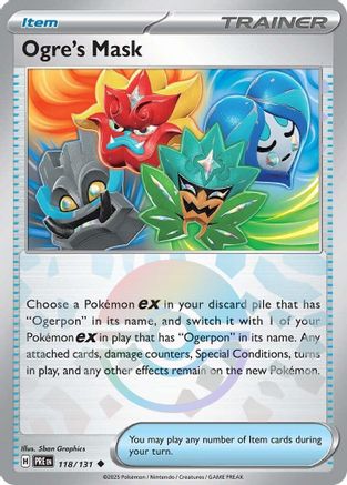 Image of Ogre's Mask (118/131) (Poke Ball Pattern) [Scarlet & Violet: Prismatic Evolutions]