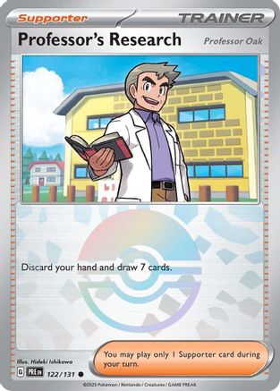 Image of Professor's Research (122/131) [Professor Oak] (Poke Ball Pattern) [Scarlet & Violet: Prismatic Evolutions]