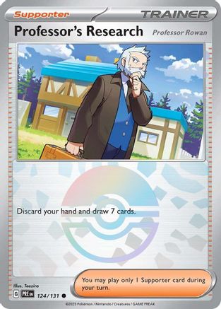 Image of Professor's Research (124/131) [Professor Rowan] (Poke Ball Pattern) [Scarlet & Violet: Prismatic Evolutions]