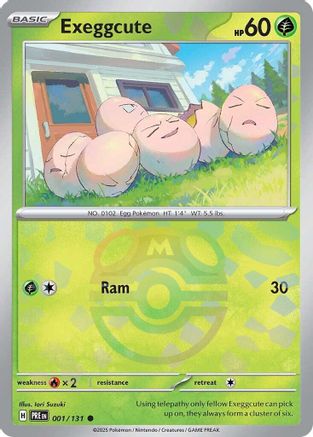 Image of Exeggcute (001/131) (Master Ball Pattern) [Scarlet & Violet: Prismatic Evolutions]