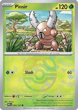 Image of Pinsir (003/131) (Master Ball Pattern) [Scarlet & Violet: Prismatic Evolutions]