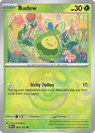 Image of Budew (004/131) (Master Ball Pattern) [Scarlet & Violet: Prismatic Evolutions]
