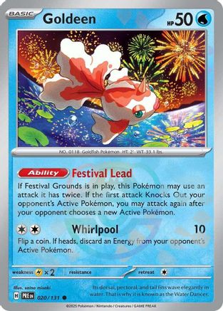 Image of Goldeen (020/131) (Master Ball Pattern) [Scarlet & Violet: Prismatic Evolutions]
