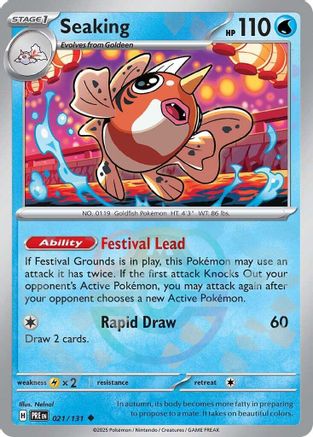 Image of Seaking (021/131) (Master Ball Pattern) [Scarlet & Violet: Prismatic Evolutions]