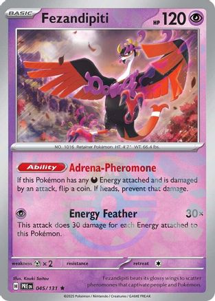 Image of Fezandipiti (045/131) (Master Ball Pattern) [Scarlet & Violet: Prismatic Evolutions]