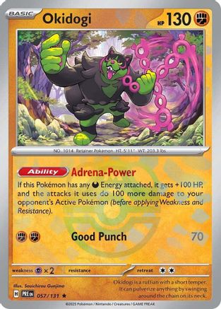 Image of Okidogi (057/131) (Master Ball Pattern) [Scarlet & Violet: Prismatic Evolutions]