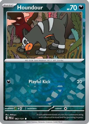 Image of Houndour (062/131) (Master Ball Pattern) [Scarlet & Violet: Prismatic Evolutions]